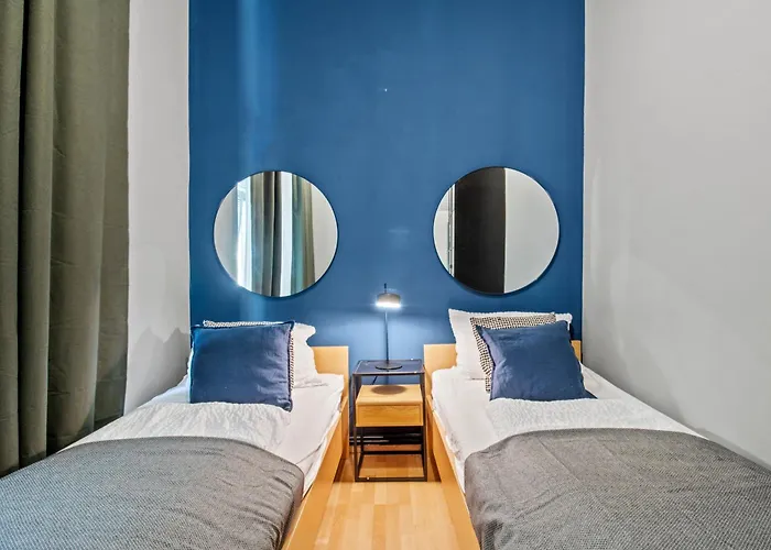 Διαμέρισμα Stylish 2br Sleeps 6 - 5 Min To U2 Taborstrasse - Augarten And Danube Canal